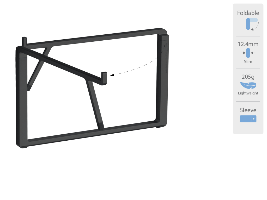 Rain Design mBar Pro+ Foldable Laptop Stand Black