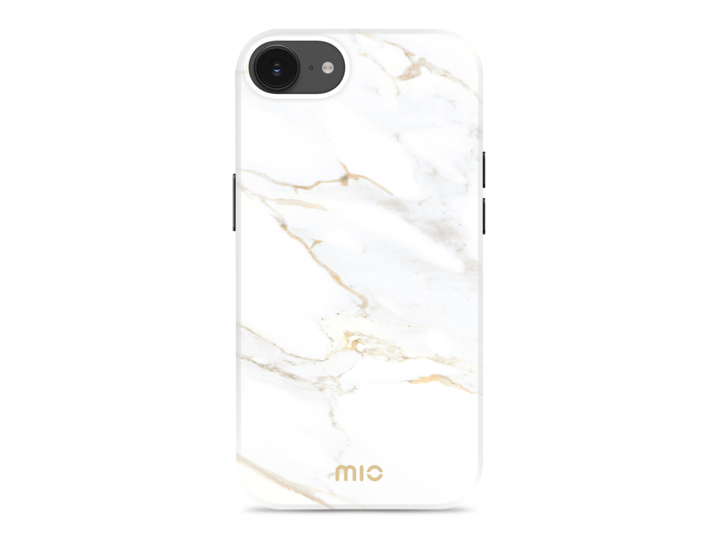 MIO White Marble Magsafe Compatible for iPhone 16e/17e