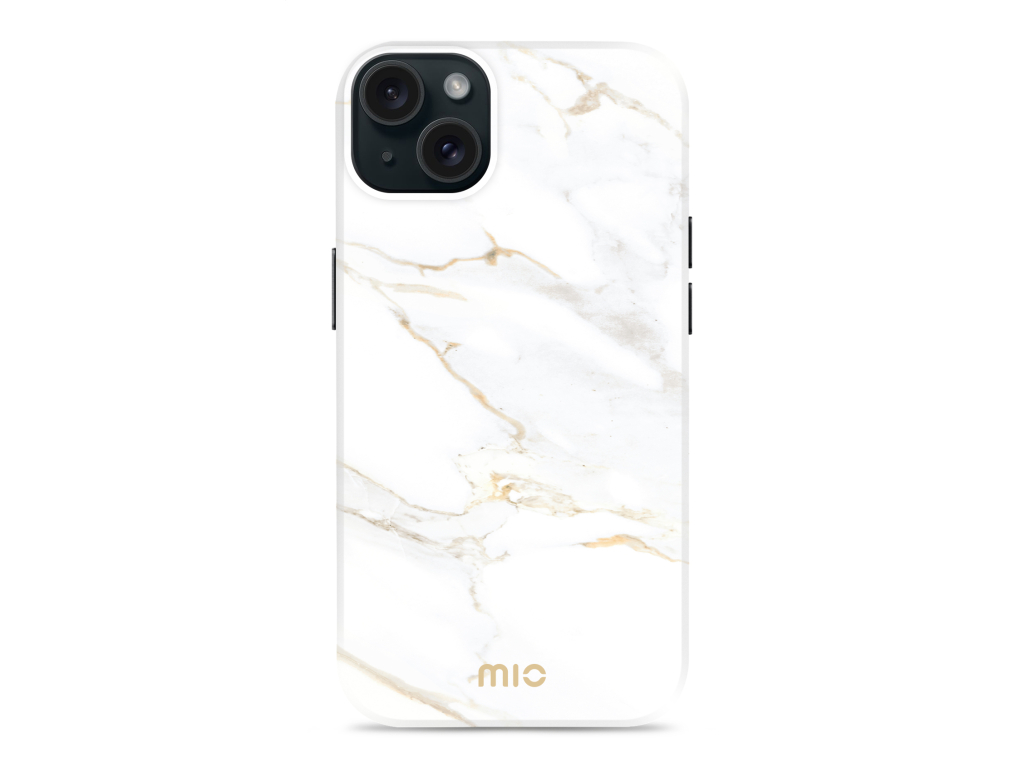 MIO White Marble Magsafe Compatible for iPhone 13/14/15