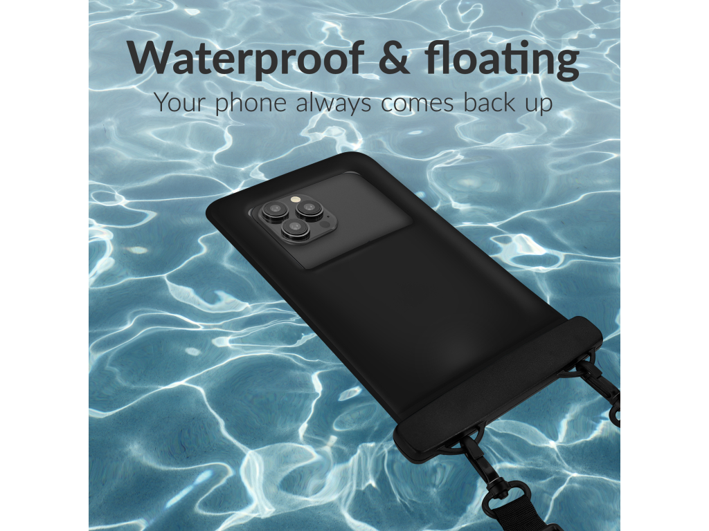 Mobilize Universal Waterproof Floating Bag incl. Lanyard Black