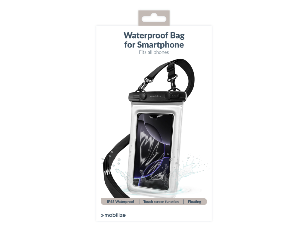 Mobilize Universal Waterproof Floating Bag incl. Lanyard White