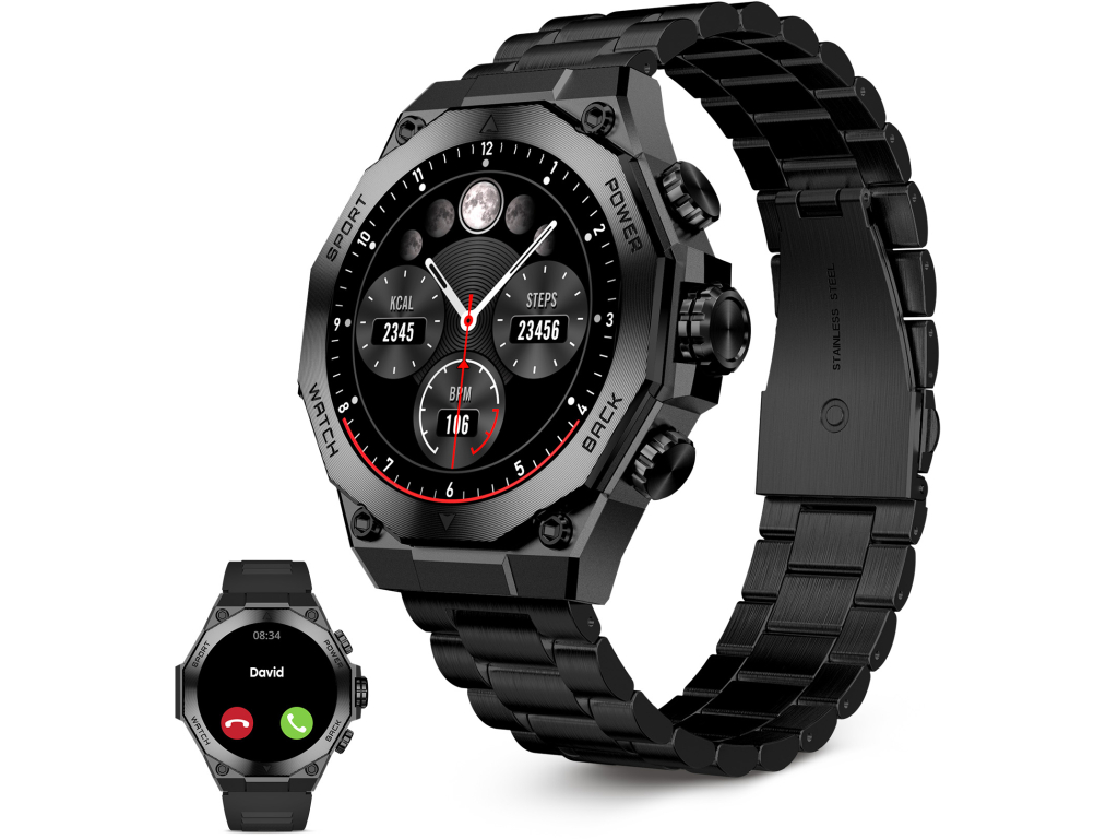 KSIX Smartwatch Titanium Black