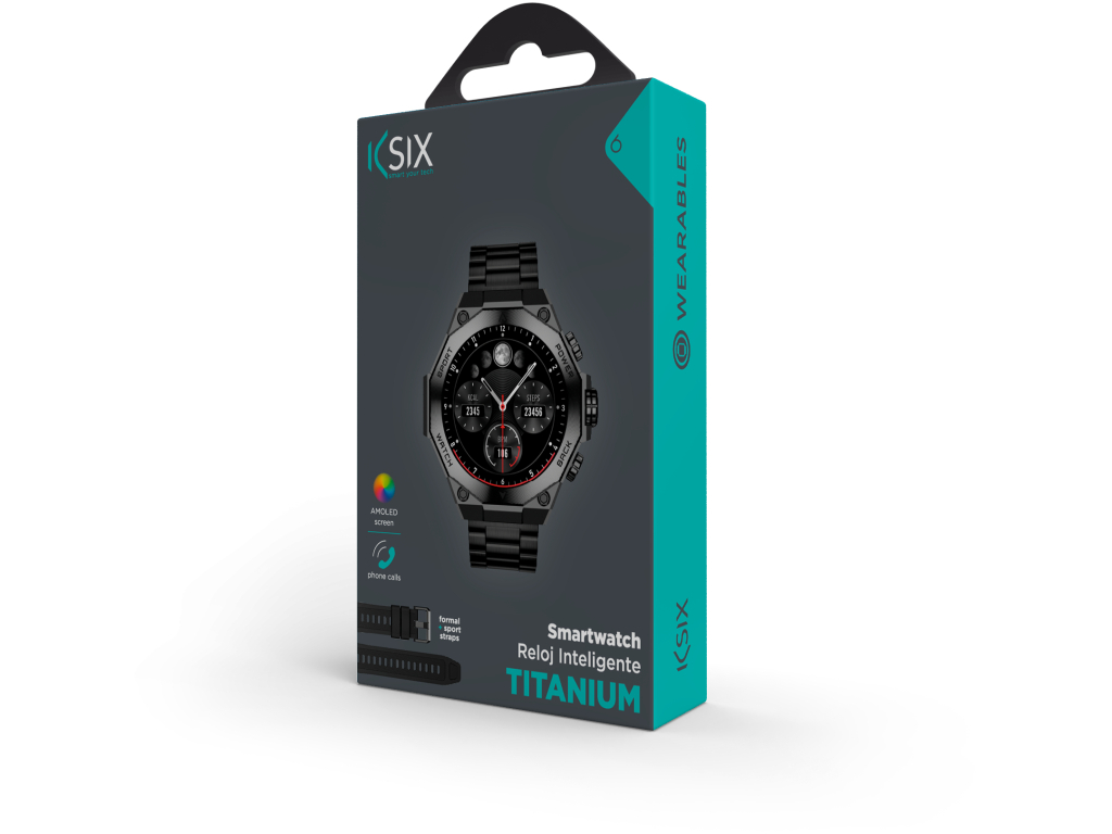 KSIX Smartwatch Titanium Black