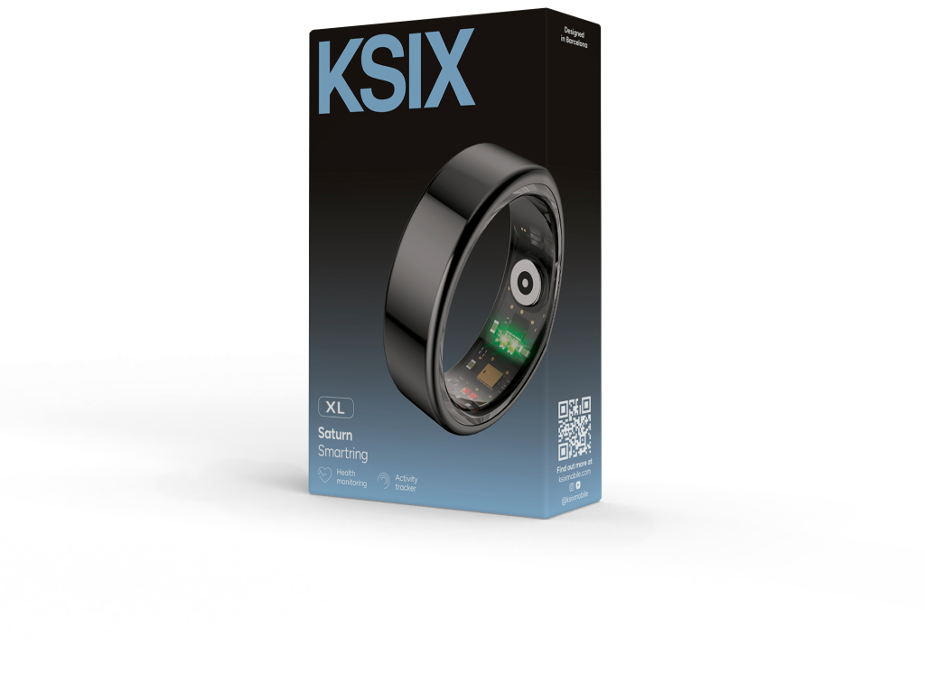 KSIX Smart Ring Black XL