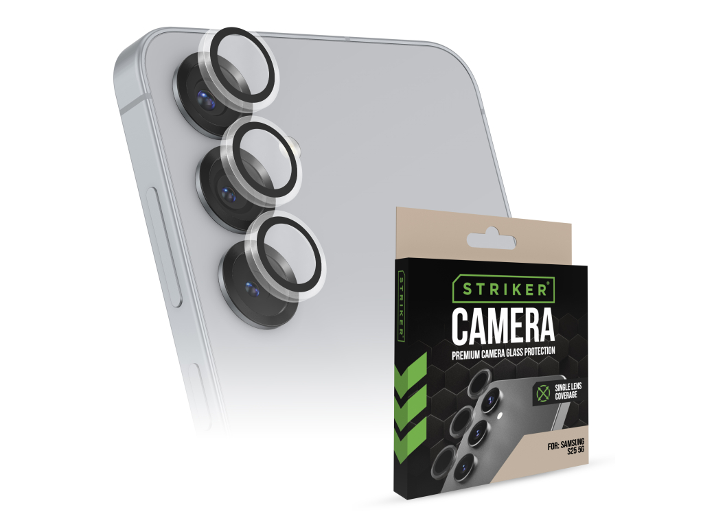 Striker Single Lens Glass Camera Protector - Transparent - Samsung Galaxy S25 5G