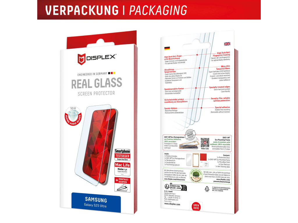 DISPLEX Real Glass Samsung Galaxy S25 Ultra