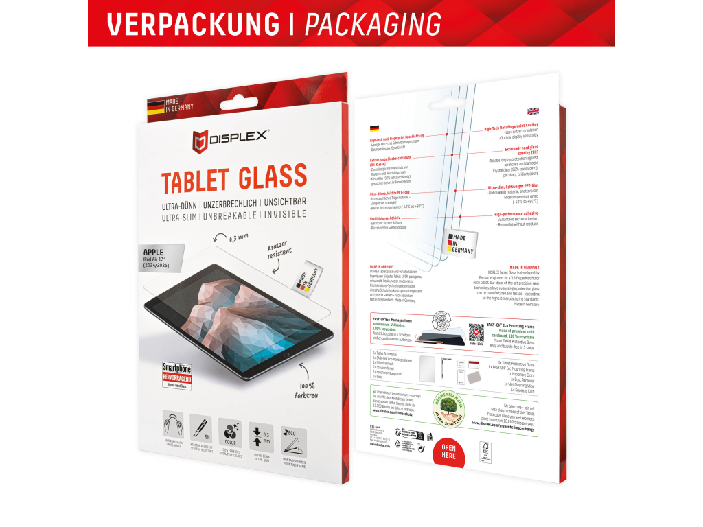 DISPLEX Real Glass Apple iPad Air 13 (2024)