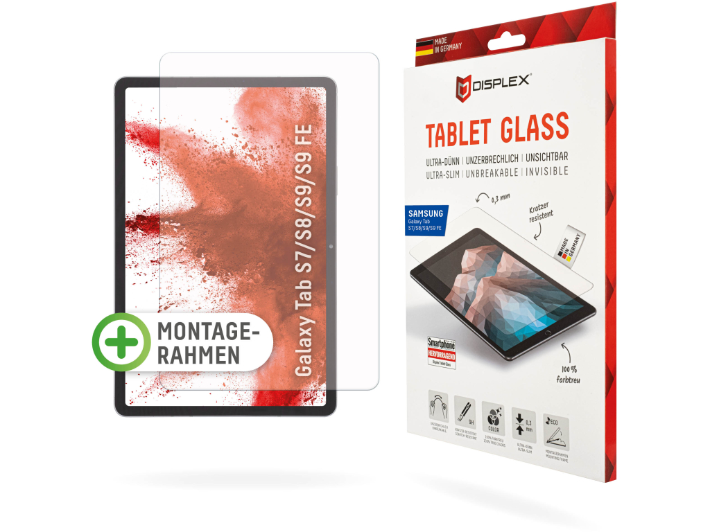 DISPLEX Real Glass Samsung Galaxy Tab S8/S9/S9 FE