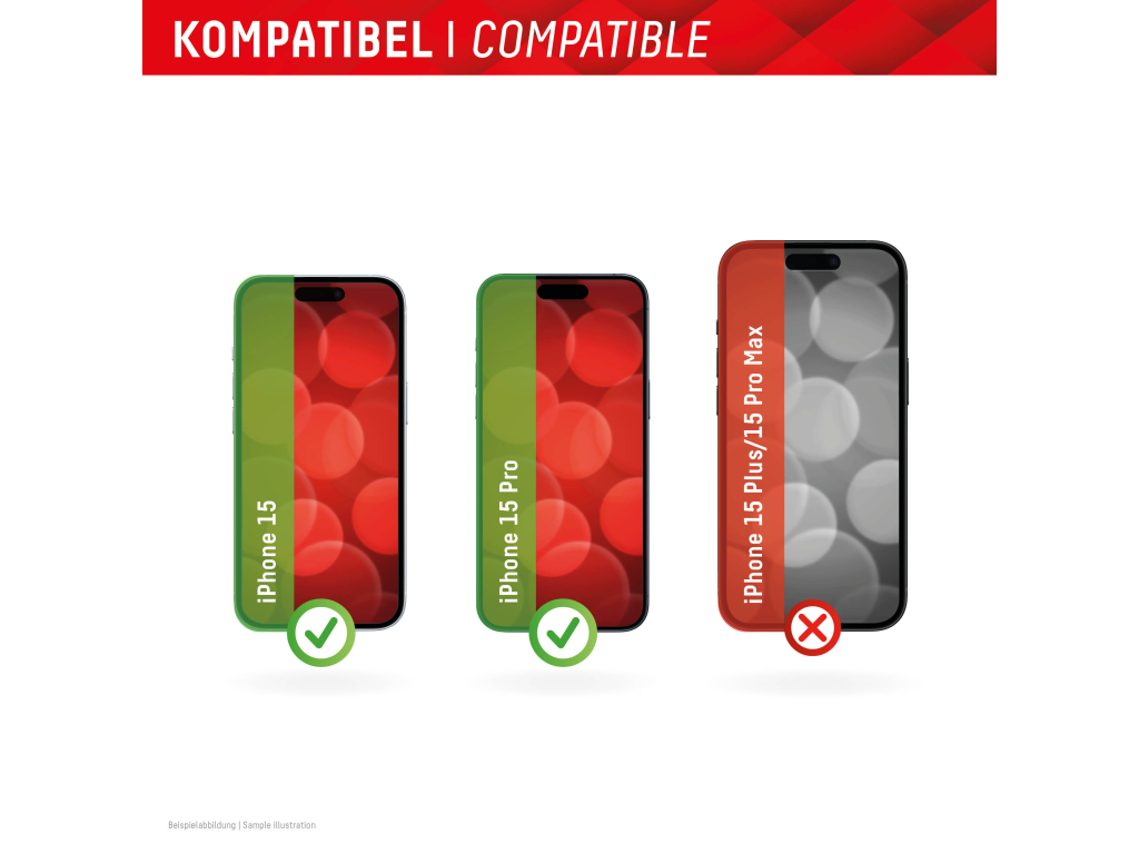 DISPLEX Real Glass FC Apple iPhone 15/15 Pro