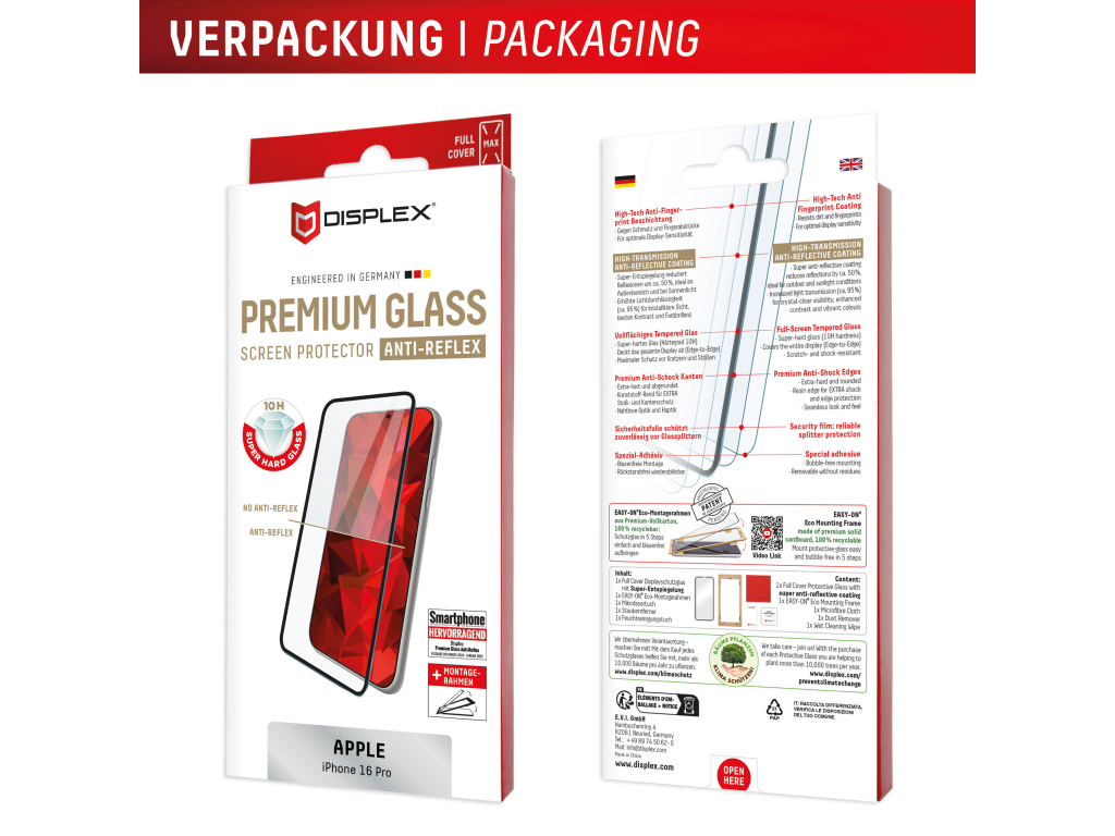 DISPLEX Real Glass FC Apple iPhone 16 Pro