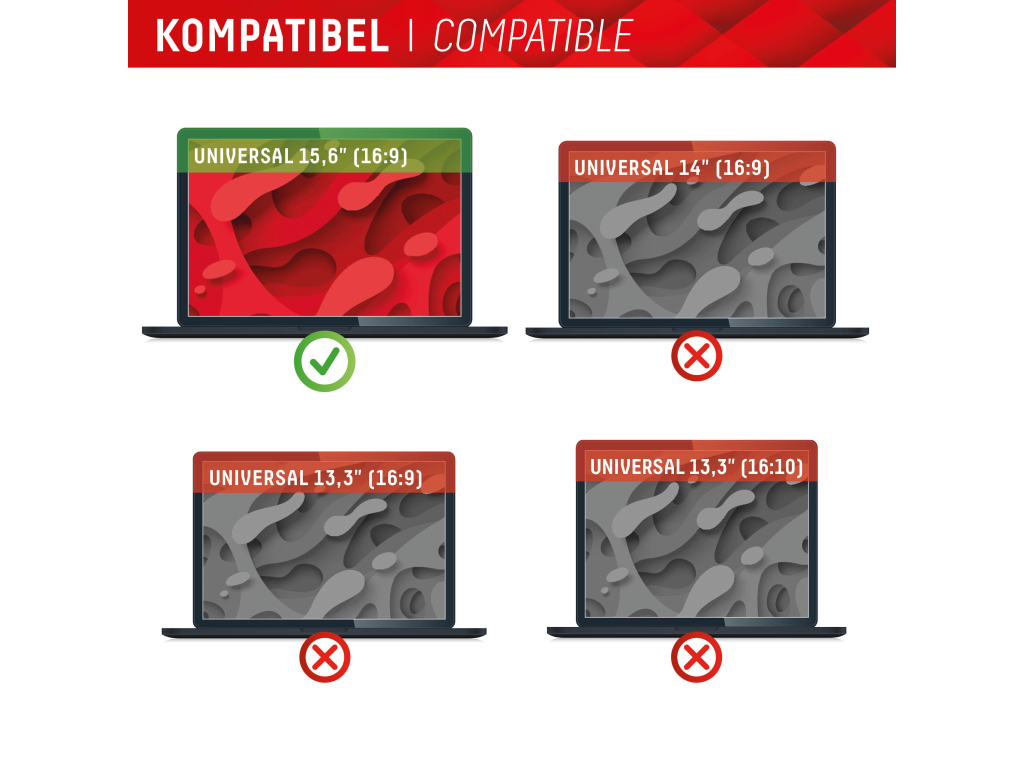 DISPLEX Privacy Safe Magnetic Laptop Universal 15.6inch 16:9