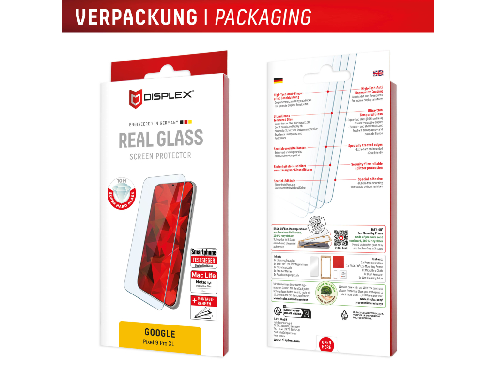 DISPLEX Real Glass Google Pixel 9 Pro XL