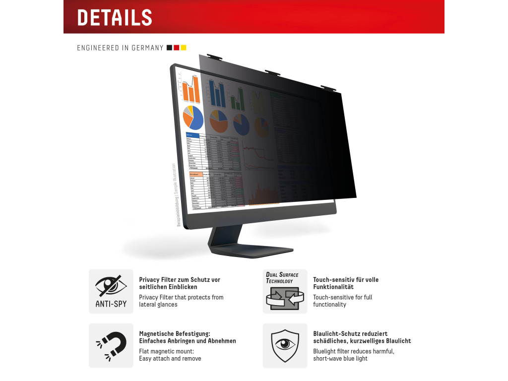 DISPLEX Privacy Safe Desktop Uni 21.5inch (16:9)