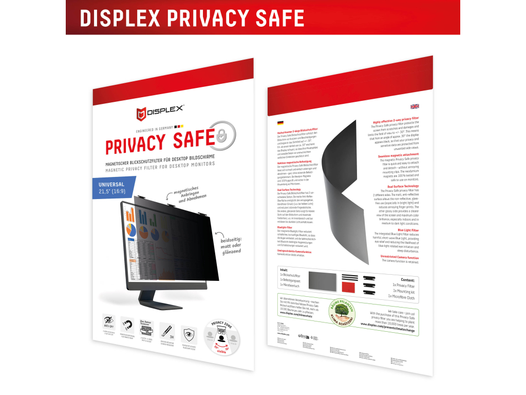 DISPLEX Privacy Safe Desktop Uni 21.5inch (16:9)