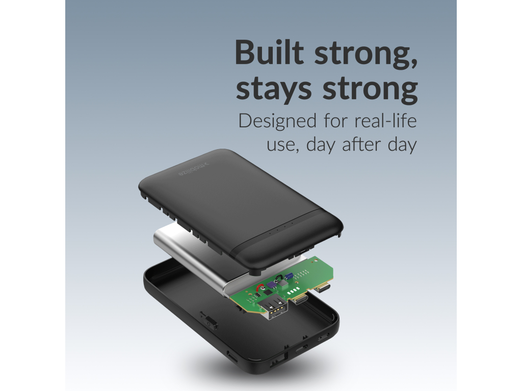 Mobilize Power Bank 5000mAh 10W Black
