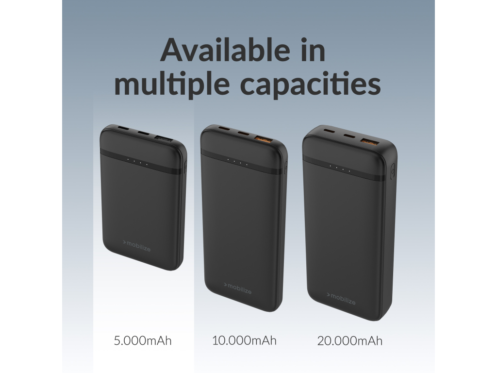 Mobilize Power Bank 5000mAh 10W Black