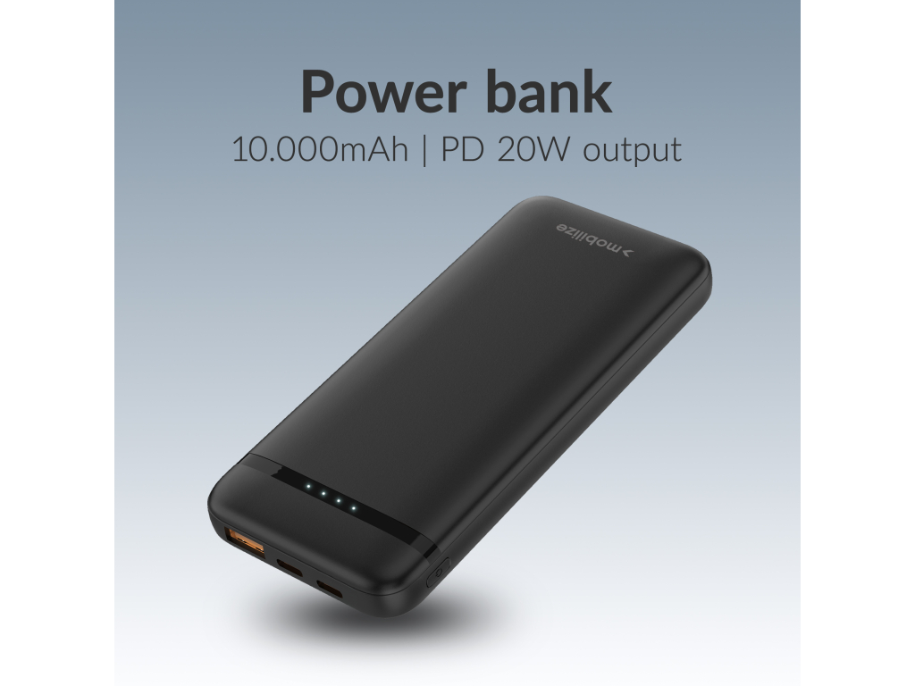 Mobilize Power Bank 10000mAh PD 20W Black