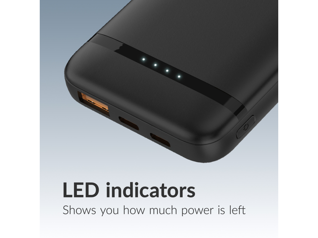 Mobilize Power Bank 10000mAh PD 20W Black