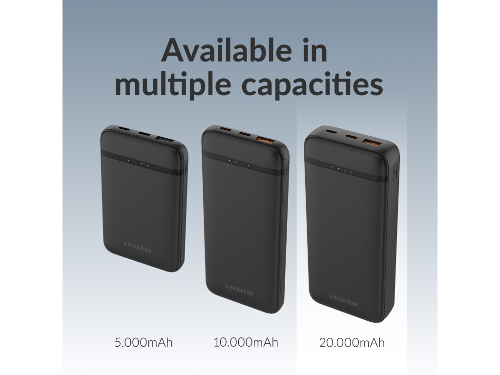 Mobilize Power Bank 20000mAh PD 20W Black