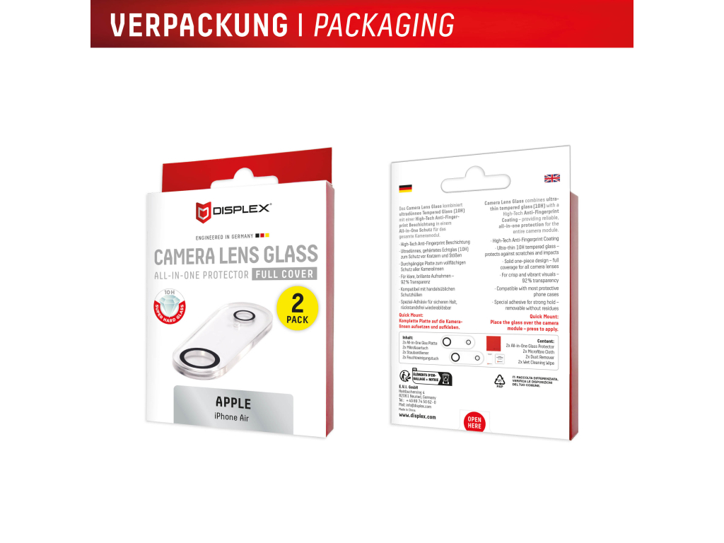 DISPLEX CamGlass All-In-One iPhone Air