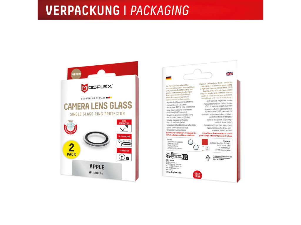 DISPLEX CamGlass Single Lens iPhone Air