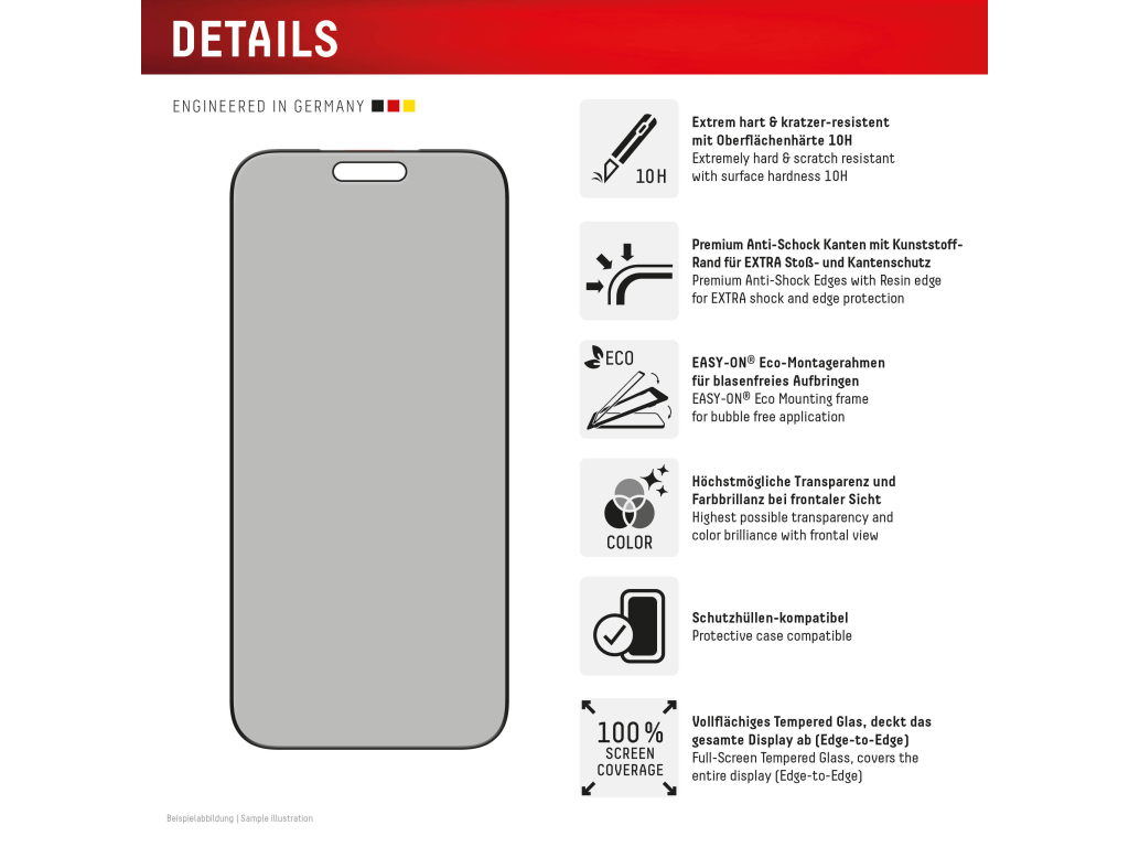 DISPLEX Privacy Glass FC iPhone 17 Pro Max