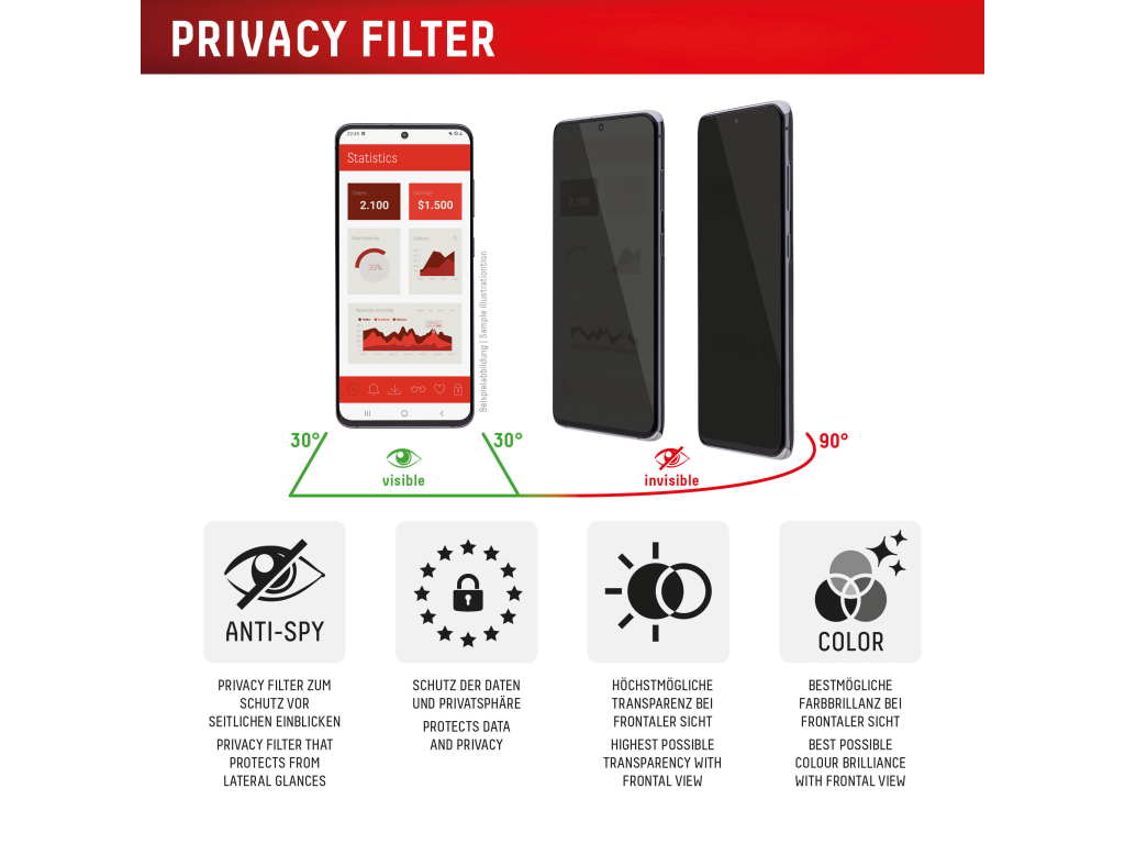 DISPLEX Privacy Glass FC iPhone 17 Pro Max