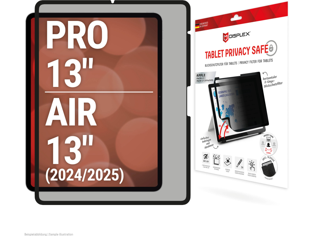 DISPLEX Privacy Safe Tablet Apple iPad Air 13 (2024)/iPad Pro 13 (2024/2025)