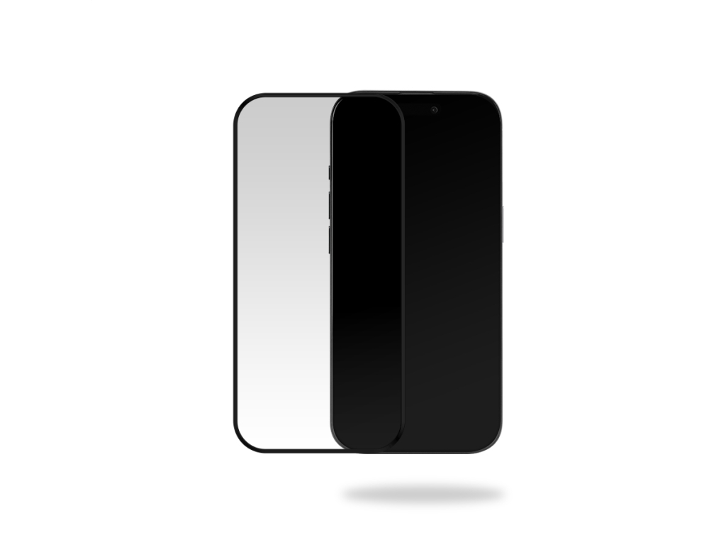 Mobilize Glass Screen Protector - Black Frame - Apple iPhone 16 Pro/17/17 Pro