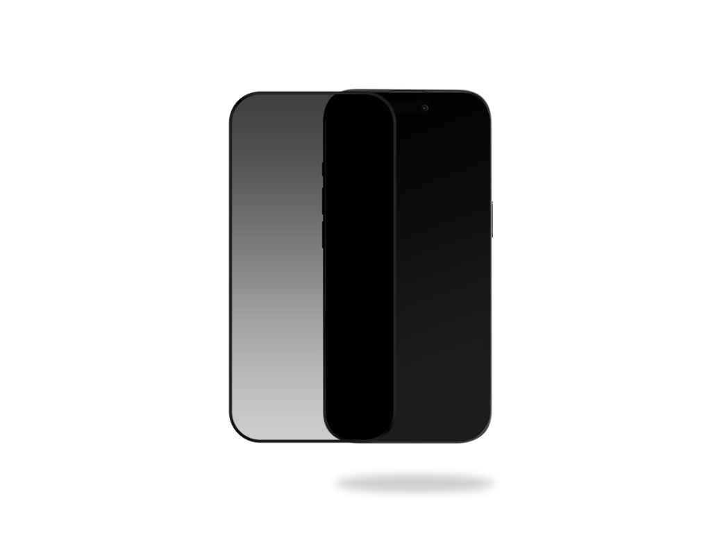 Mobilize Privacy Glass Screen Protector - Black Frame - for Apple iPhone 16 Pro/17/17 Pro