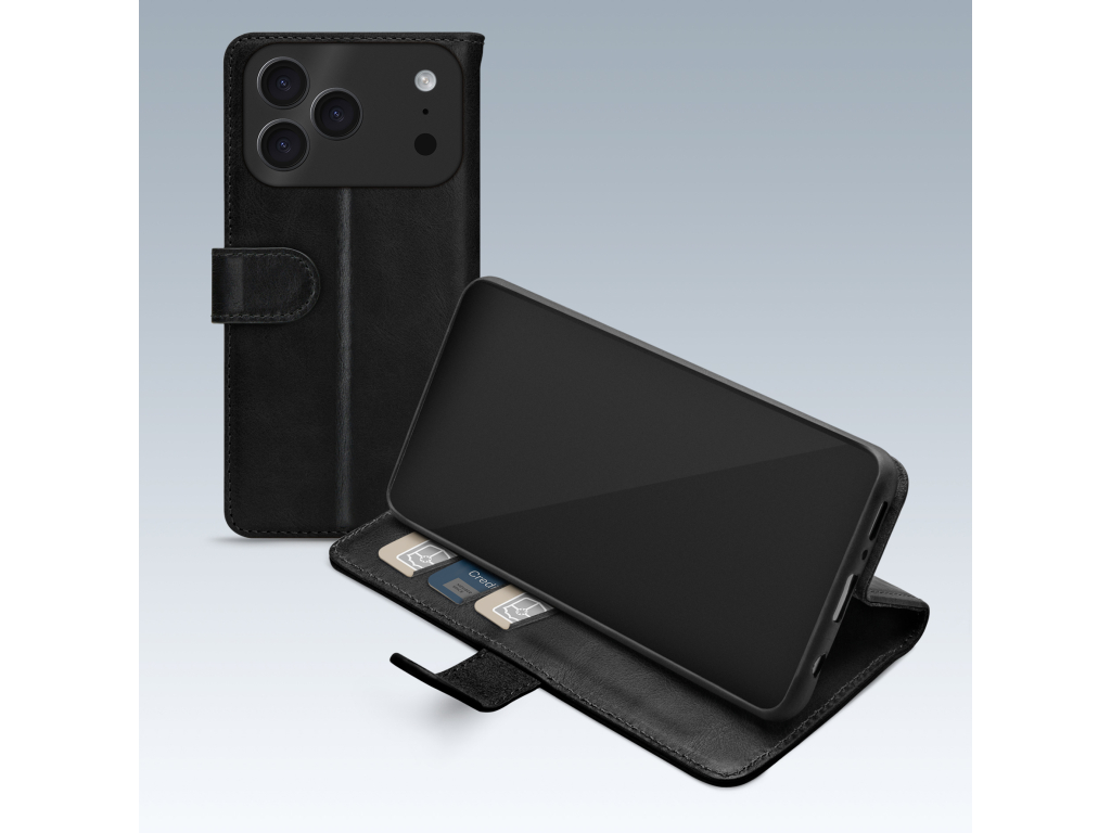 Mobilize Premium Gelly Wallet Book Case Apple iPhone 17 Pro Max Black