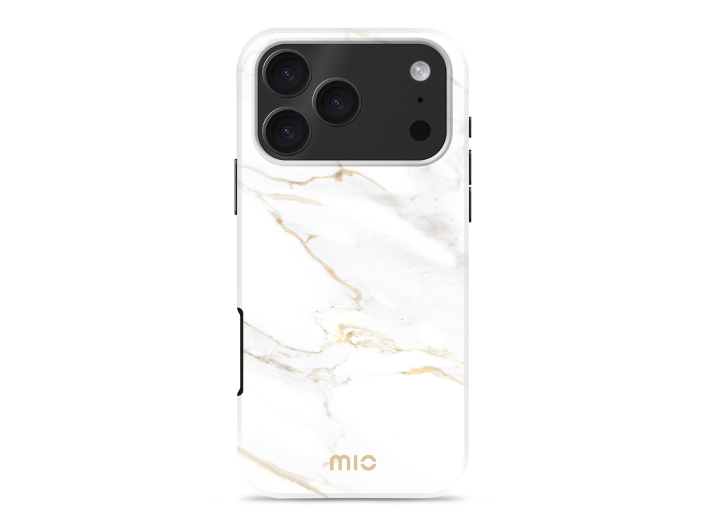 MIO White Marble Magsafe Compatible for iPhone 17 Pro Max