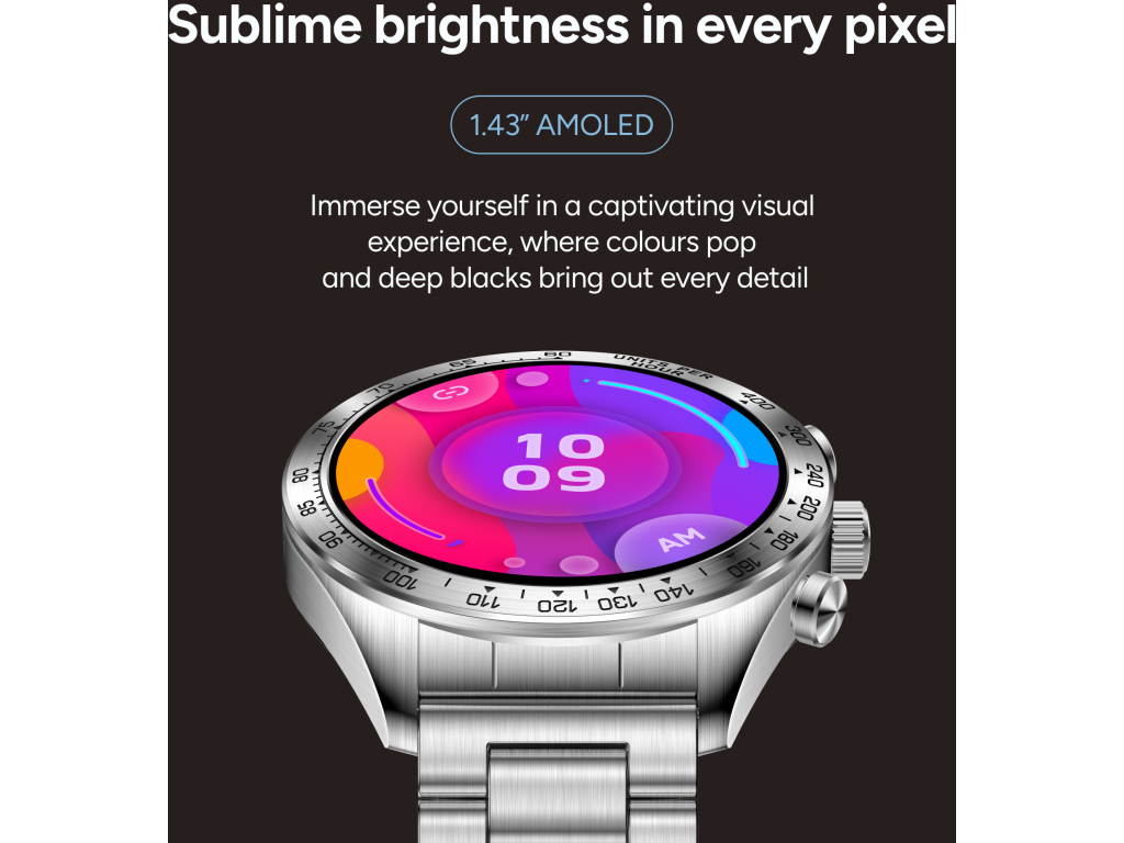 KSIX Smartwatch Elite with AMOLED-display Silver