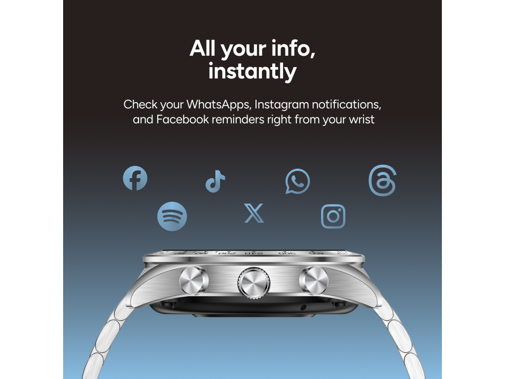 KSIX Smartwatch Elite with AMOLED-display Silver