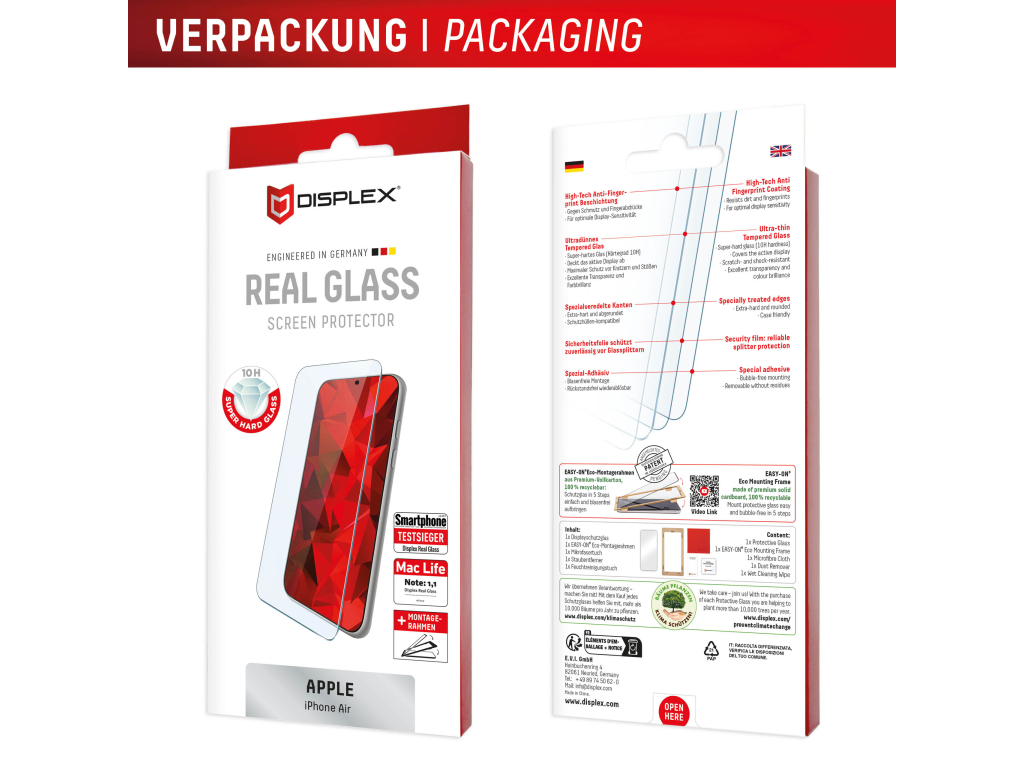 DISPLEX Real Glass iPhone Air