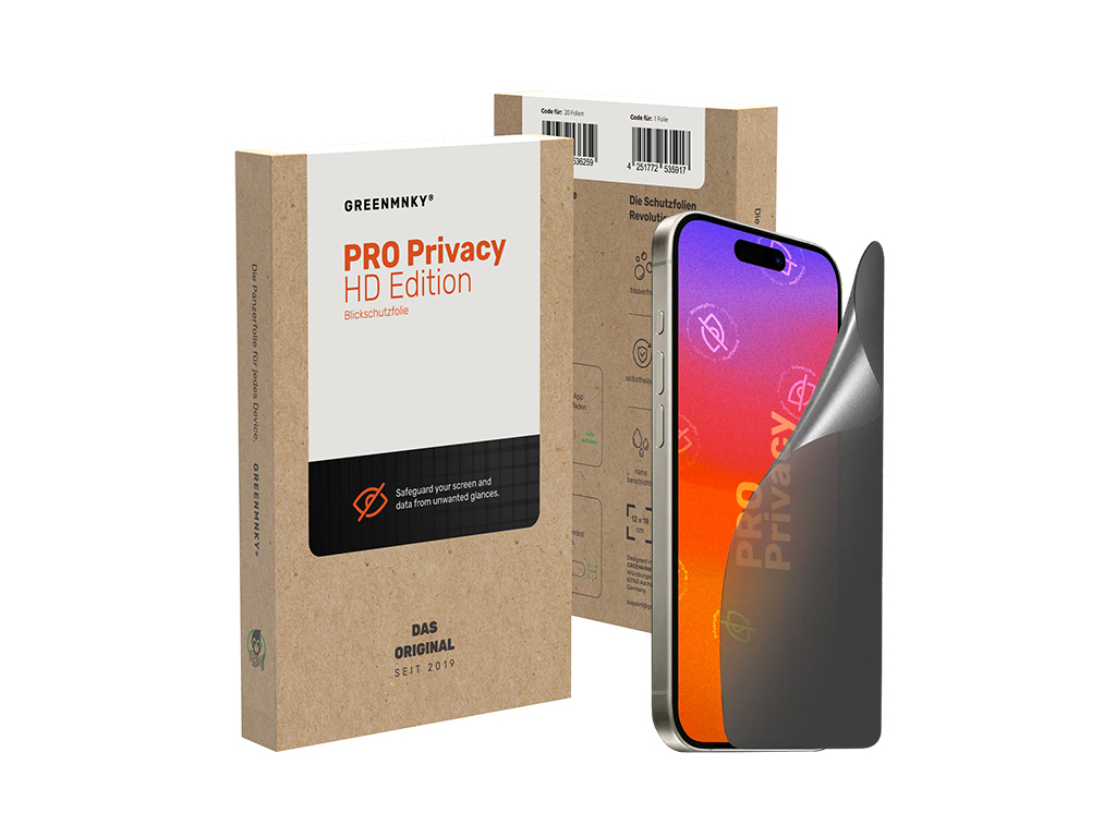 GREENMNKY PRO Privacy Edition for Smartphone 7inch (20 stuks)