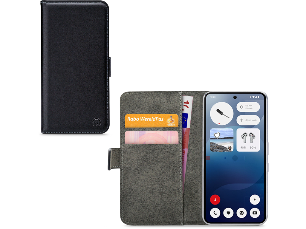 Mobilize Classic Gelly Wallet Book Case Nothing Phone (3a) Lite Black
