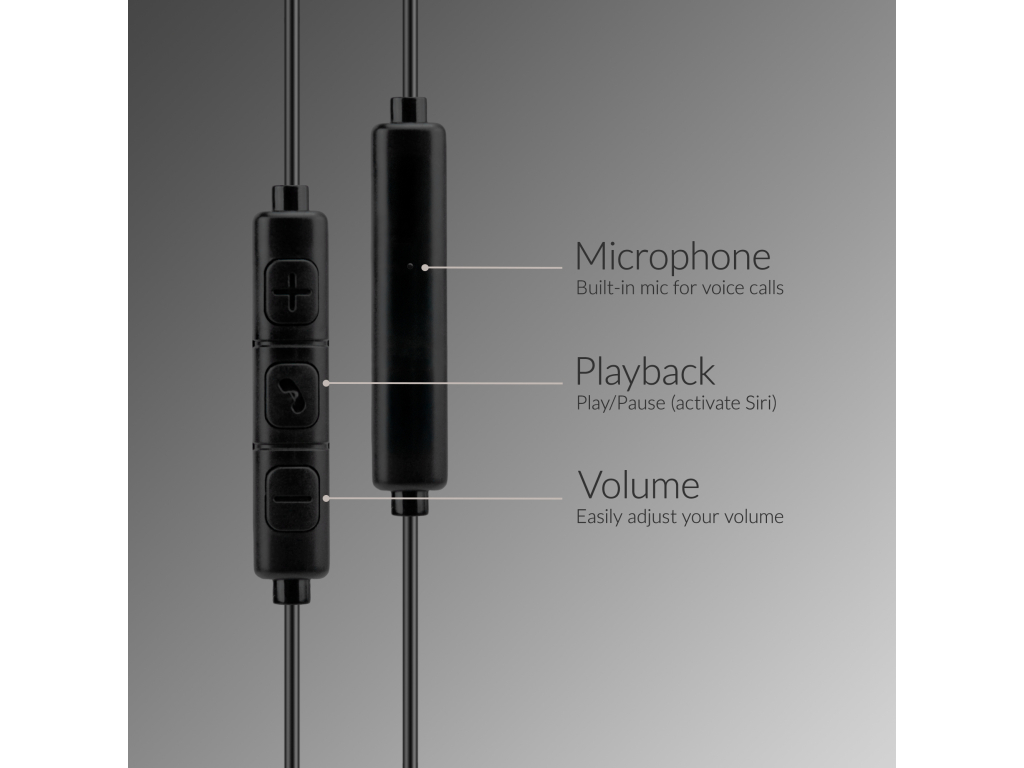 Mobilize In-ear Stereo Headset with Remote USB-C Black