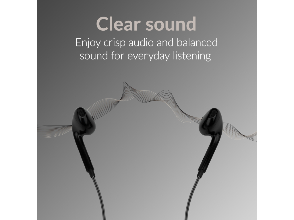 Mobilize In-ear Stereo Headset with Remote USB-C Black