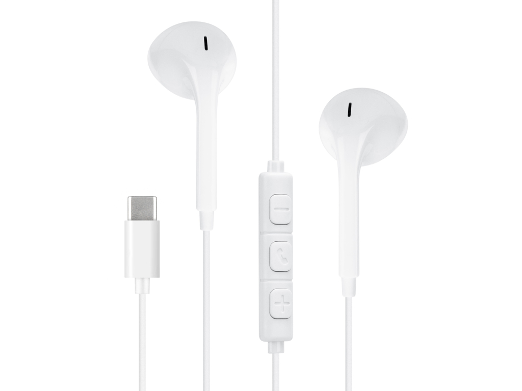 Mobilize In-ear Stereo Headset with Remote USB-C White