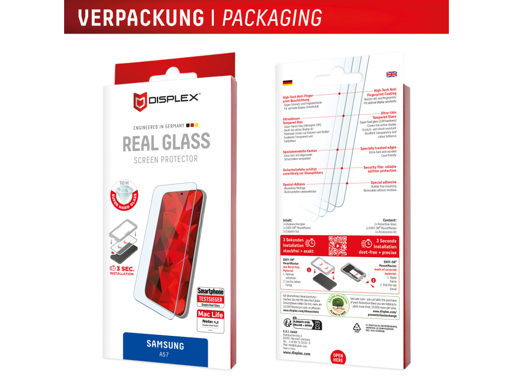 DISPLEX Real Glass Samsung Galaxy A57 5G
