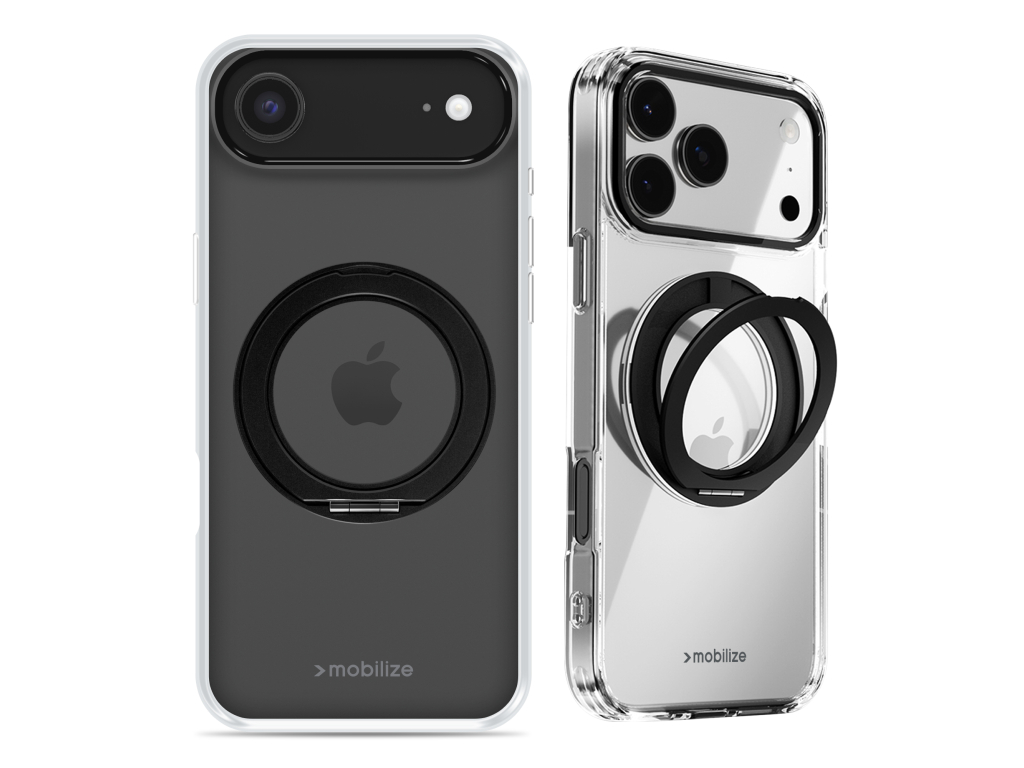 Mobilize MagSafe Compatible 360 Rotating Ring Stand Case Apple iPhone Air Clear/Black