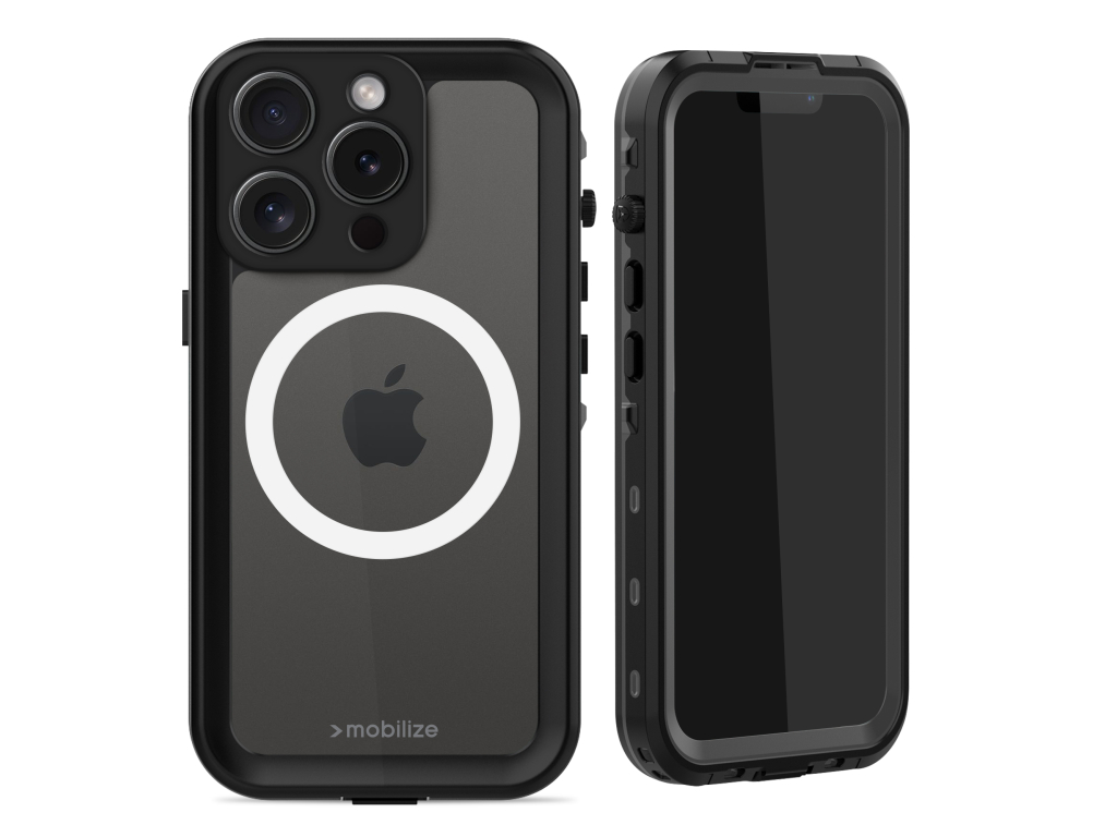 Mobilize MagSafe Compatible Waterproof Case Apple iPhone 15 Pro Clear/Black