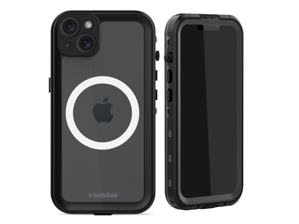 Mobilize MagSafe Compatible Waterproof Case Apple iPhone 15 Plus Clear/Black