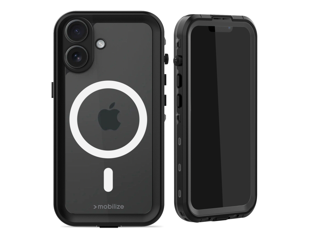 Mobilize MagSafe Compatible Waterproof Case Apple iPhone 16 Clear/Black