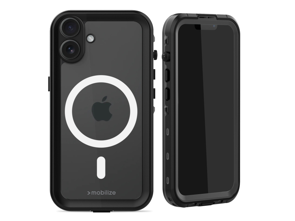 Mobilize MagSafe Compatible Waterproof Case Apple iPhone 16 Plus Clear/Black
