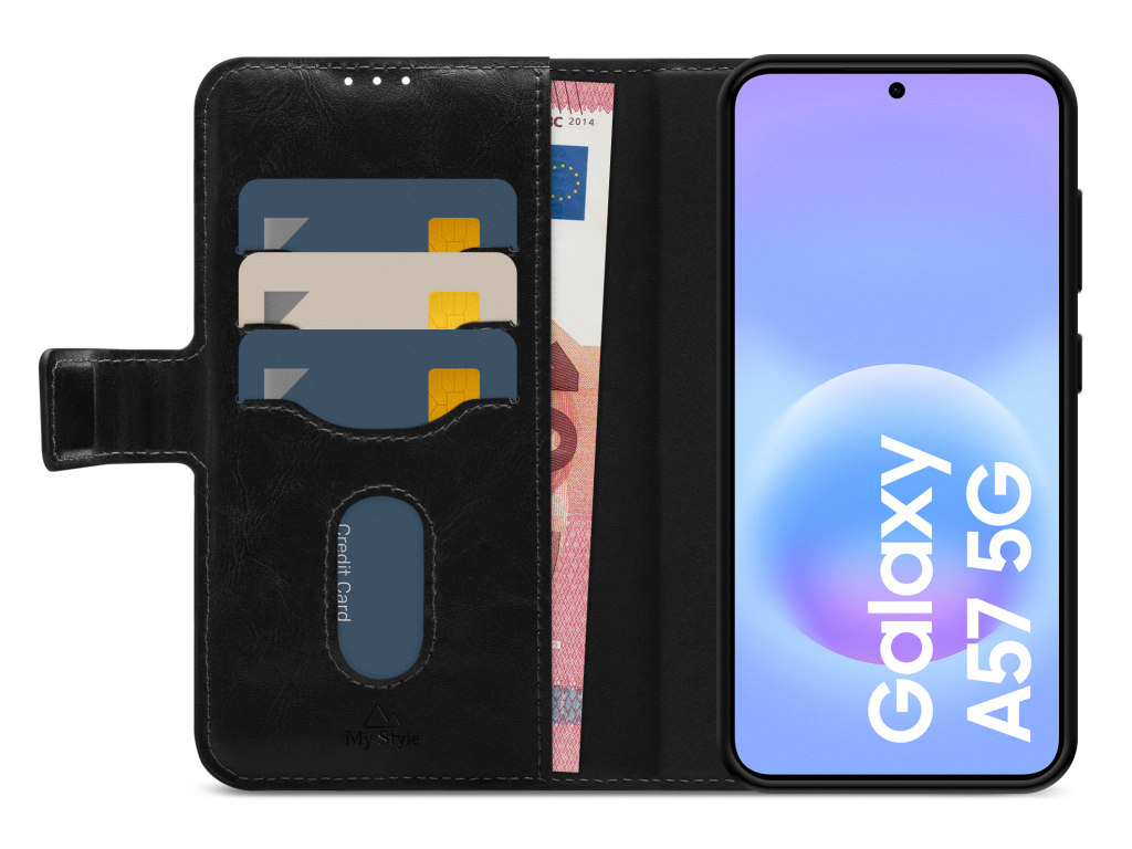 My Style 2in1 Magnet Gelly Wallet Case Samsung Galaxy A57 5G Black