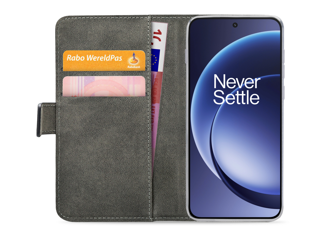 Classic Gelly Wallet Book Case OnePlus 15R Black
