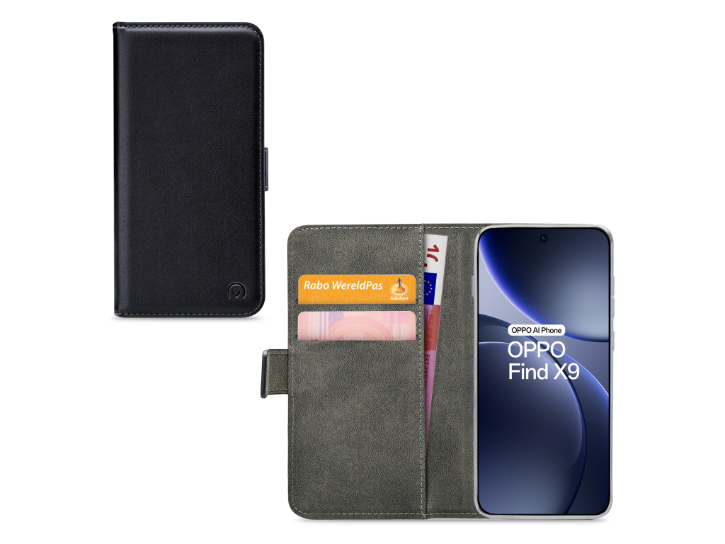 Classic Gelly Wallet Book Case OPPO Find X9/X9s Black