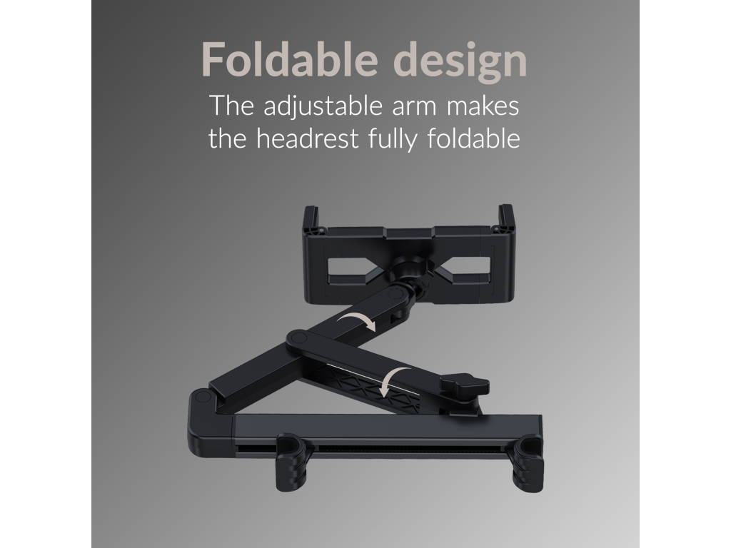 Mobilize Headrest Tablet & Smartphone Car Holder Black